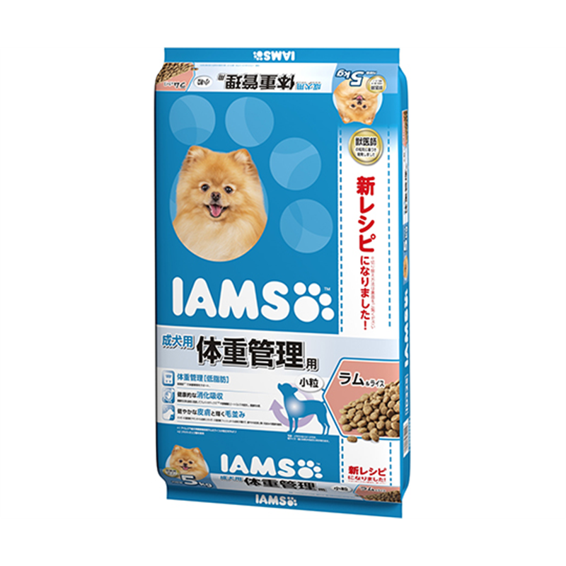 マースジャパンリミテッド アイムス 成犬用 体重管理用 ラム&ライス 小粒 5kg ID325 1個（ご注文単位1個）【直送品】