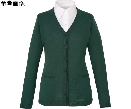 カーシーカシマ ENJOY カーディガン ロング丈 グリーン LL EWG317 1枚（ご注文単位1枚）【直送品】