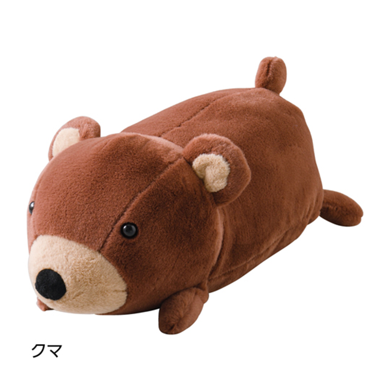 ケアファッション ぬいぐるみ調マルチクッション クマ 35×20×15cm M 800322 1個（ご注文単位1個）【直送品】
