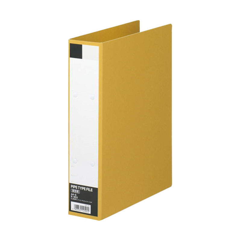 ライオン事務器 パイプ式保存ファイル クラフト K-853 1冊(ご注文単位1冊)【直送品】