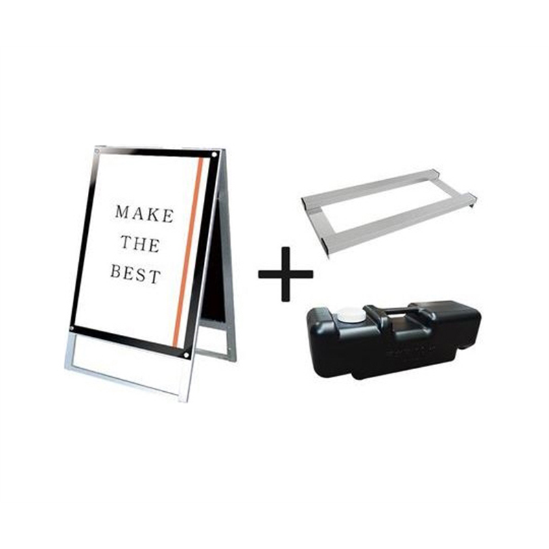 常磐精工 ポスター用スタンド看板マグネジ A1両面ブラック ウエイトアーム・水タンクセット PSSKMN-A1RB-3SET 1個（ご注文単位1個）【直送品】