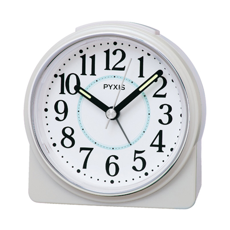 セイコー ピクシス 目覚まし時計 89×86×47mm 白 NR451W 1個(ご注文単位1個)【直送品】