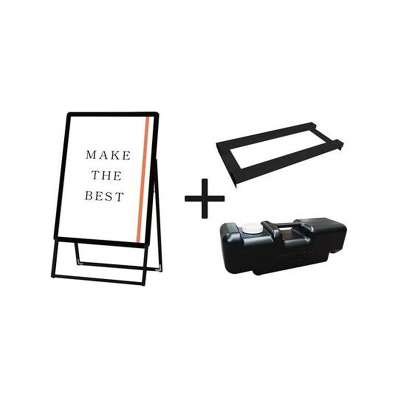 常磐精工 ポスターグリップスタンド看板 屋内用 B2片面ブラック ウエイトアーム・水タンクセット PGSK-B2KB-3SET 1個（ご注文単位1個）【直送品】