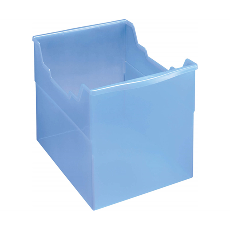 ライオン事務器 フリーボックス 透明 ブルー FB-235P 1個(ご注文単位1個)【直送品】