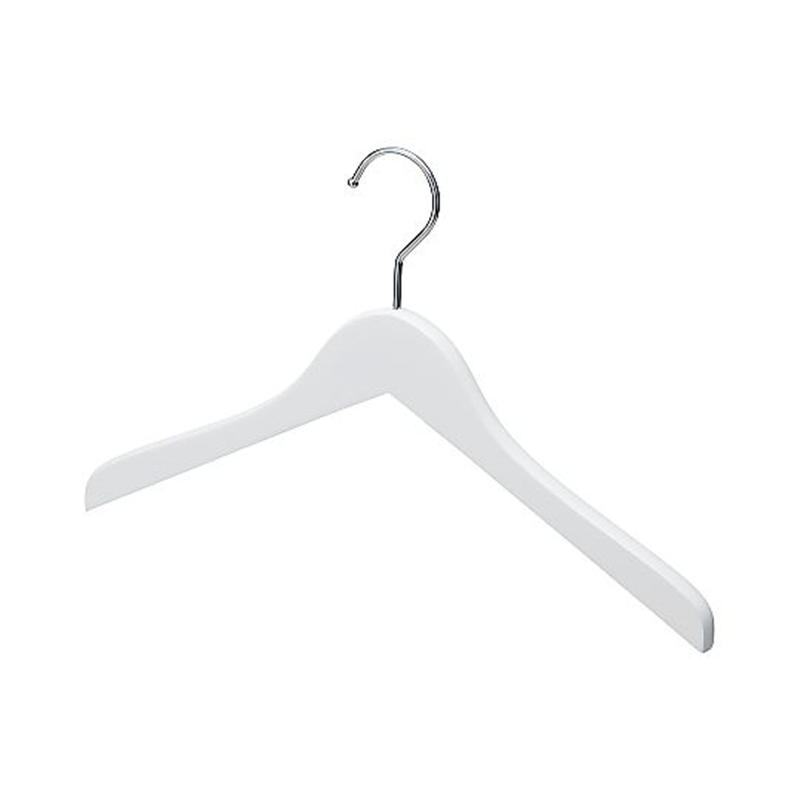 アズワン 木製ハンガー ホワイト平型(メープル)W42cm 10本 61-799-25-2 1セット（ご注文単位1セット）【直送品】