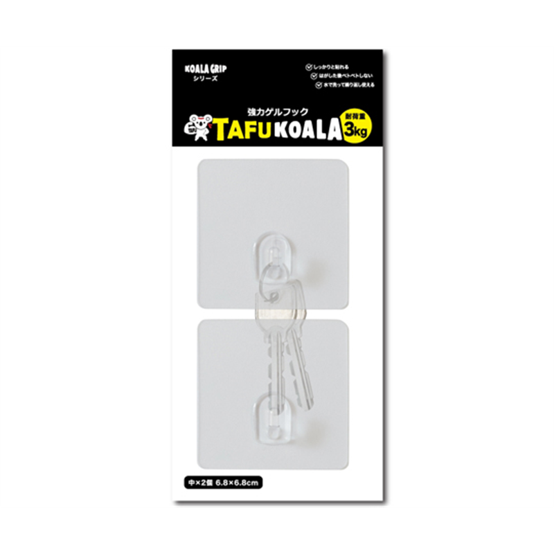 ジット 強力ゲルフックタフコアラ中サイズ 1袋(2個入) KTF-L2 1袋(ご注文単位1袋)【直送品】