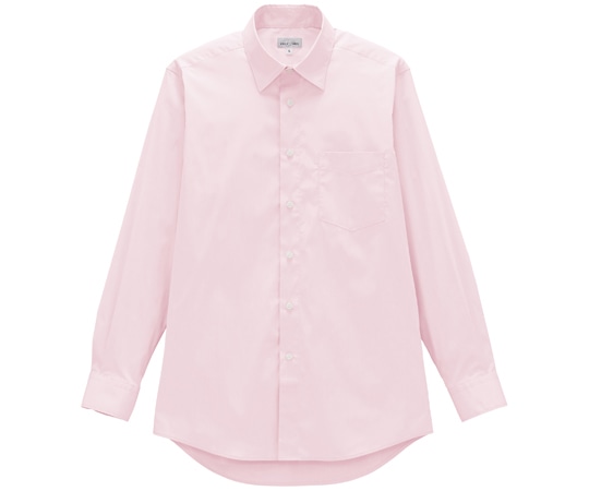 ボンマックス メンズレギュラーカラー長袖シャツ ピンク 3L FB5055M 1枚（ご注文単位1枚）【直送品】