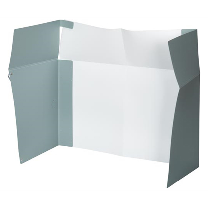 カウネット 折りたたみ集中ブース モバイルタイプ ブルーグレー 3558ー1840 1冊(ご注文単位1冊)【直送品】