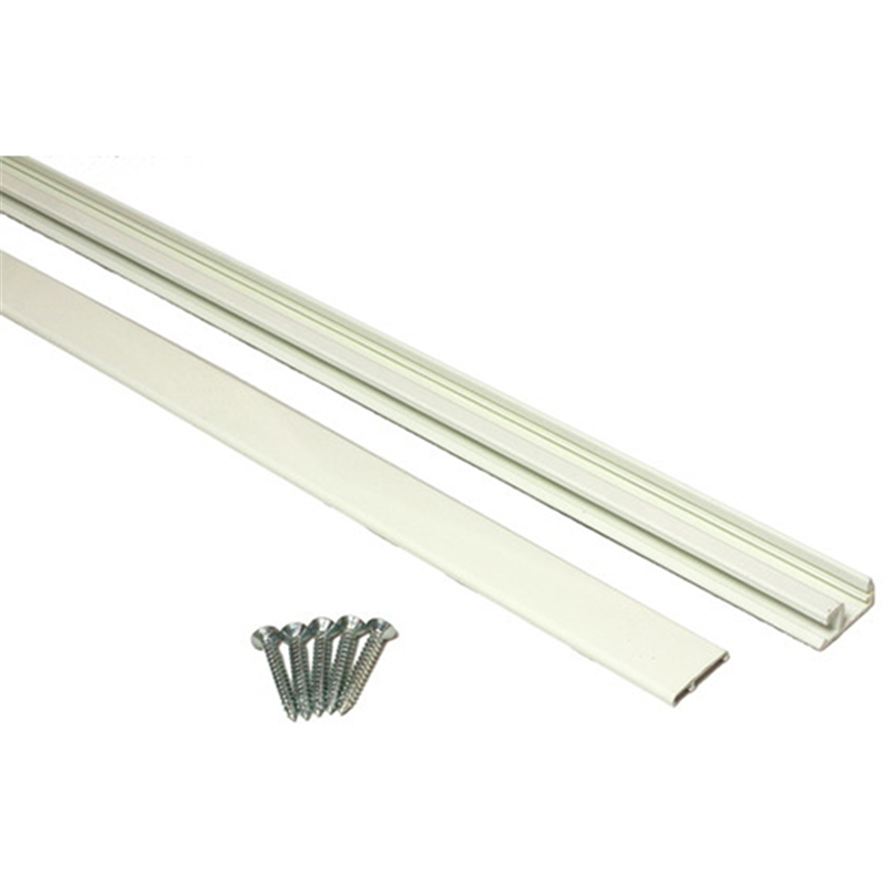 ハイロジック 角型フックレール 2M ホワイト 58043 1個(ご注文単位1個)【直送品】