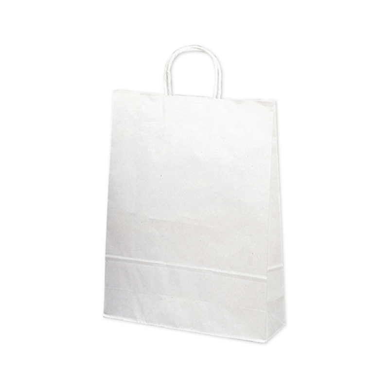 ササガワ 手提げ袋 白無地 320×110×420mm 10枚入 50-6300 1包（ご注文単位1包）【直送品】