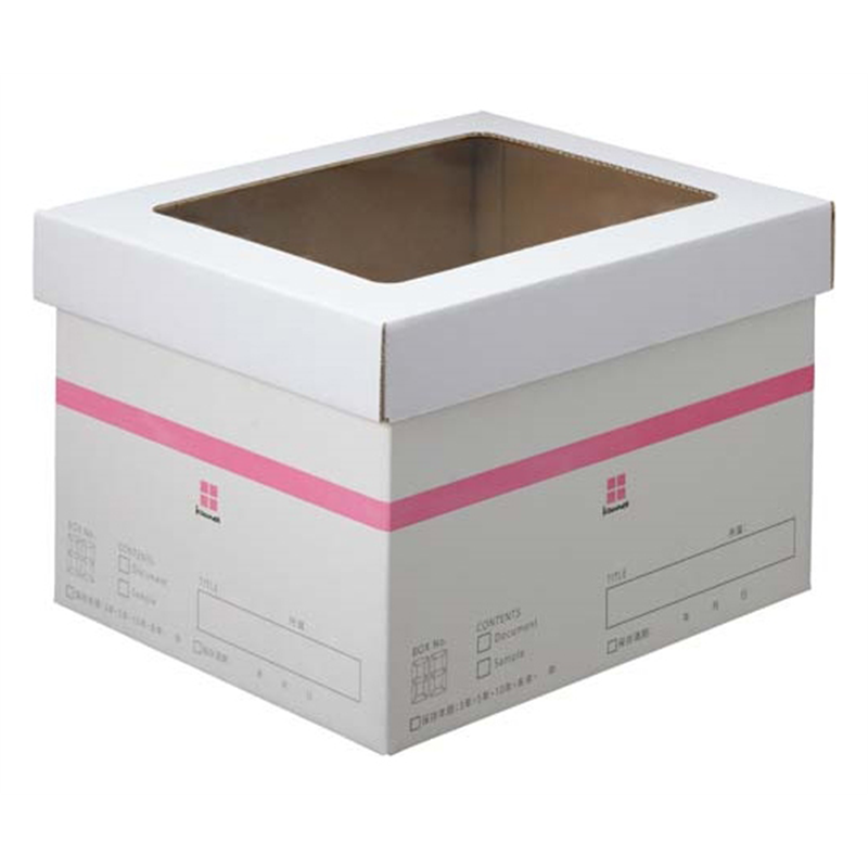 カウネット はかどる収納ボックス ピンク 4184-3581 1個(ご注文単位1個)【直送品】