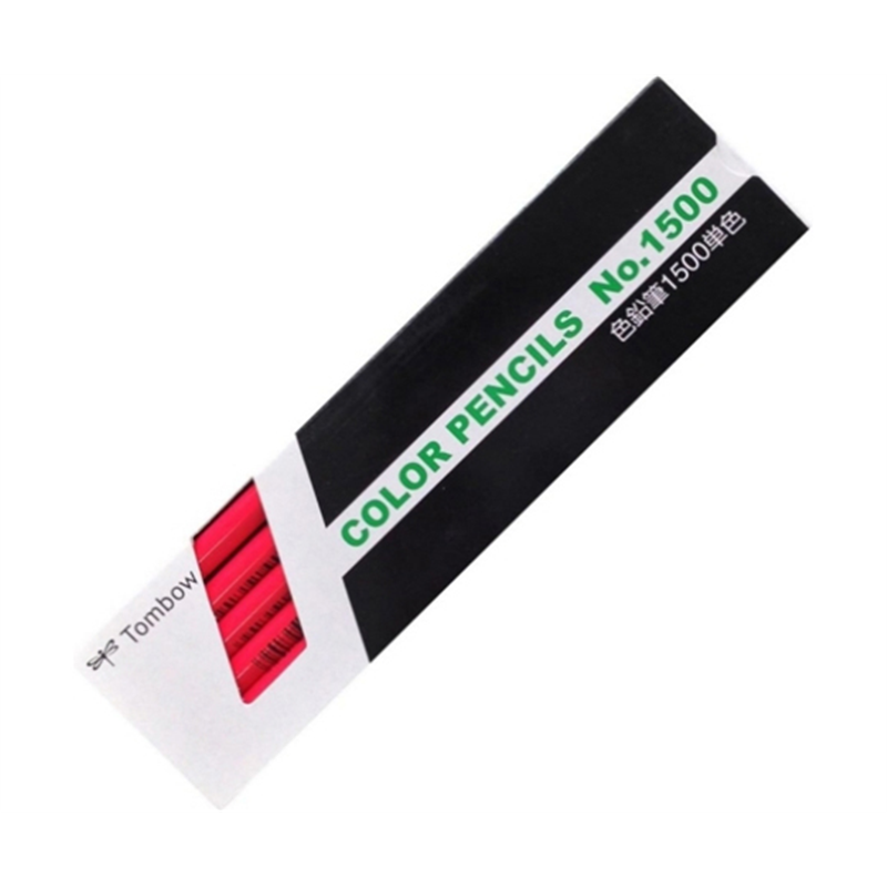 トンボ鉛筆 色鉛筆 1500 単色 うすべにいろ 薄紅色 1ダース(12本入) 1500-27 1ダース(ご注文単位1ダース)【直送品】