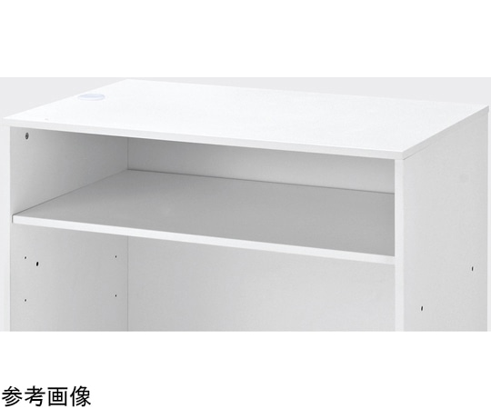 アズワン 中間棚 W120cm H100cmカウンター用 ホワイト 61-427-49-2 1枚（ご注文単位1枚）【直送品】