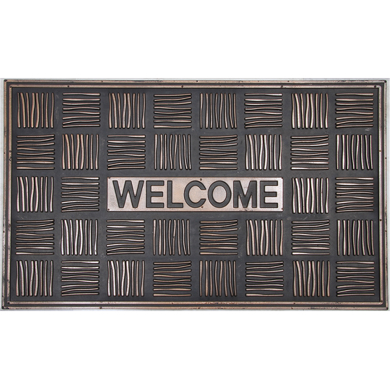 不二貿易 ラバーマット ウェルカムチェック 1セット(5個入) 84315 1セット(ご注文単位1セット)【直送品】