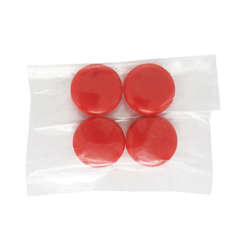 ミツヤ カラーMG20mm 赤 4個×100箱入 CM20-4P-RD 1ケース（ご注文単位1ケース）【直送品】