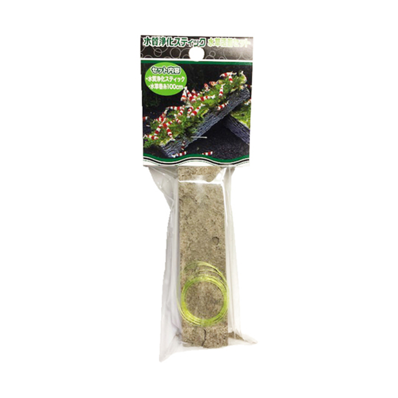 サンミューズ 水質浄化スティック水草活着セット  1セット（ご注文単位1セット）【直送品】