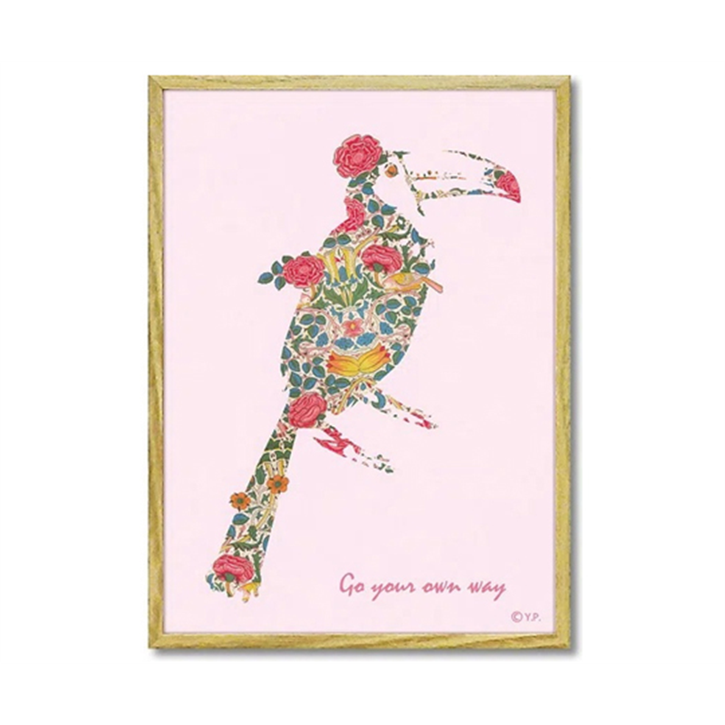 ユーパワー アニマルシルエット アート｢オオハシS｣ YP-02408 1個（ご注文単位1個）【直送品】