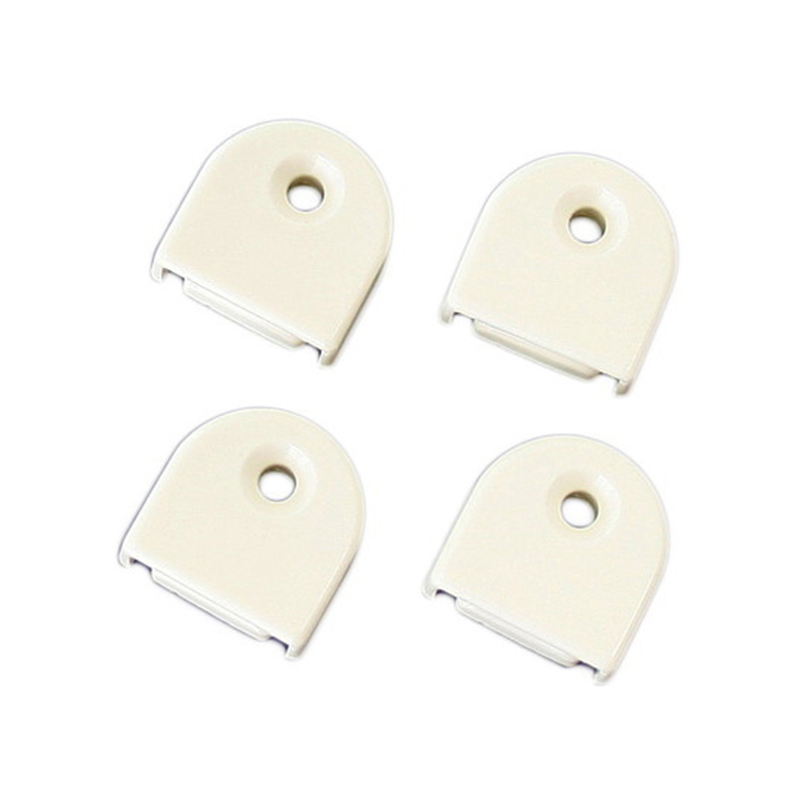 ハイロジック 棚柱用エンドキャップ 白 4個入 98199 1個(ご注文単位1個)【直送品】