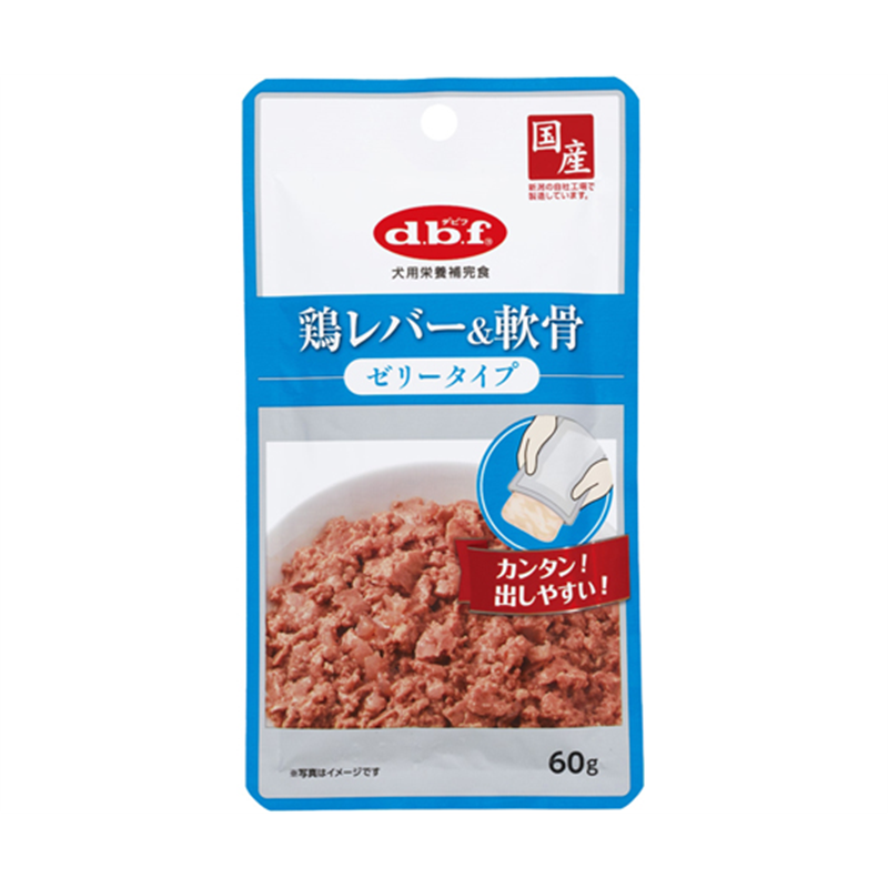 デビフペット 鶏レバー&軟骨 ゼリータイプ 60g  1個（ご注文単位1個）【直送品】