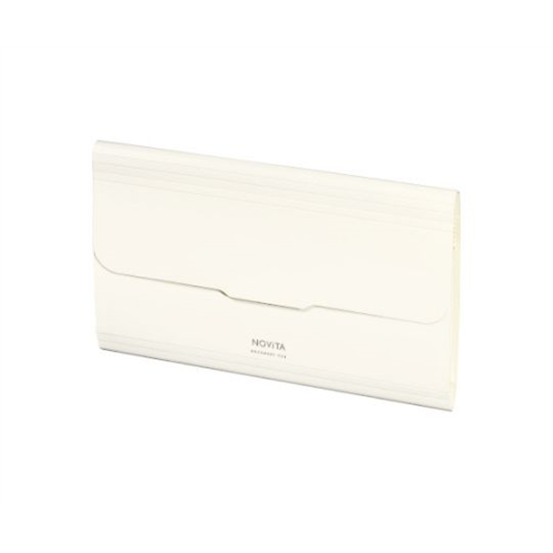 コクヨ 書類ファイル<ノビータ>封筒・6P ホワイト フ-NV951W 1冊（ご注文単位1冊）【直送品】