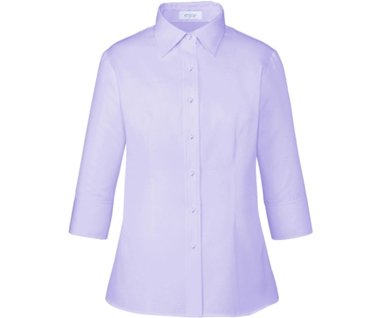 カーシーカシマ ENJOY シャツブラウス LIGHT SHADOW PIQUE ラベンダー 9号 ESB659 1枚（ご注文単位1枚）【直送品】
