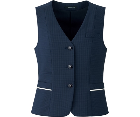 ボンマックス ベスト ネイビー 21G AV1841 1枚（ご注文単位1枚）【直送品】