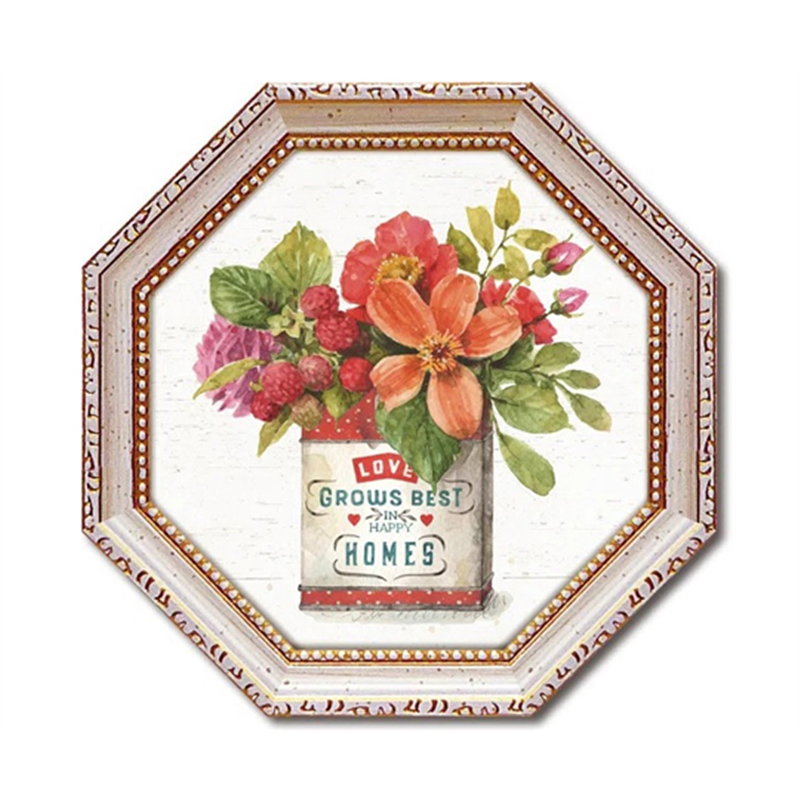 ユーパワー 八角 ミニゲル アートフレーム リサ オーディット｢カントリー フレッシュ5｣ LA-02560 1個（ご注文単位1個）【直送品】