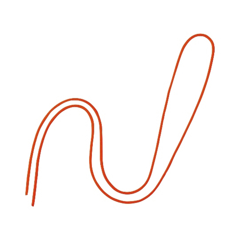 オープン工業 名札用パーツ 丸紐 100本 橙 NB-312-RG 1袋(ご注文単位1袋)【直送品】