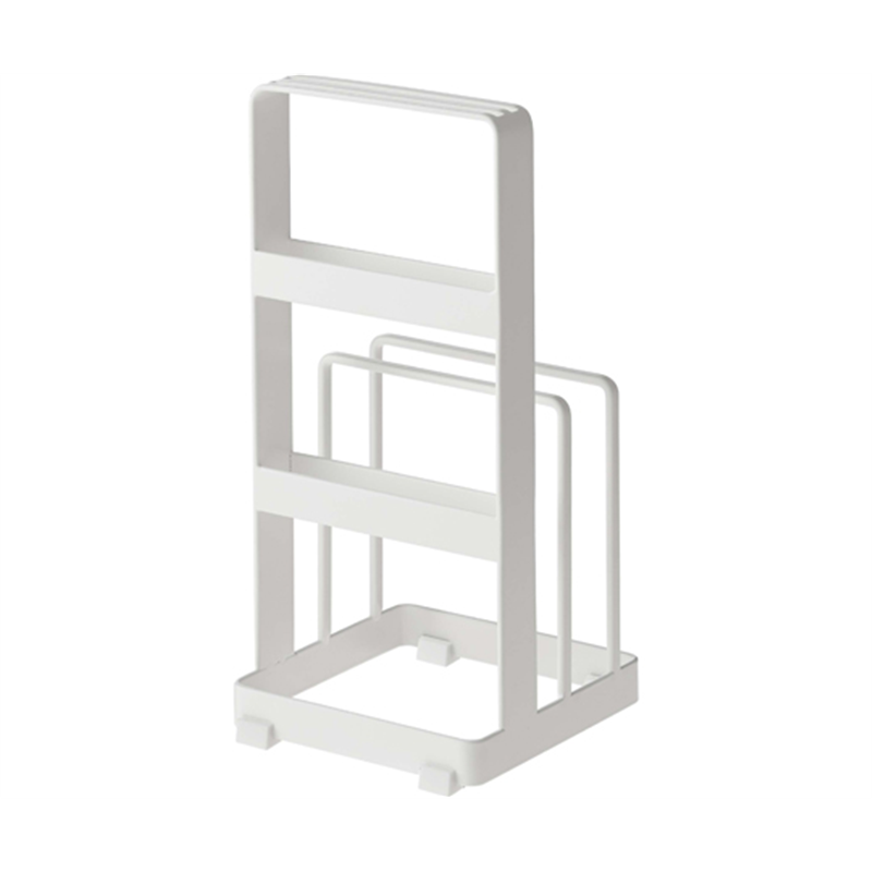 山崎実業 包丁&まな板スタンド プレート ホワイト 2436 1個（ご注文単位1個）【直送品】