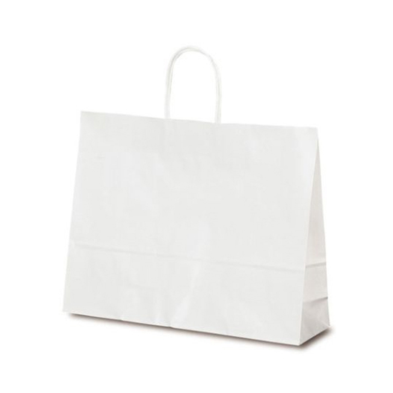 ベルベ 紙袋 自動紐手提袋 T-Y 白無地 200枚 1532 1ケース（ご注文単位1ケース）【直送品】