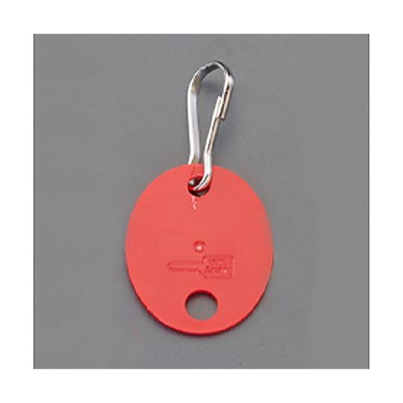 アズワン 28x35mm カラーキーホルダー(レッド/20個) EA956VL-92 1ケース(ご注文単位1ケース)【直送品】