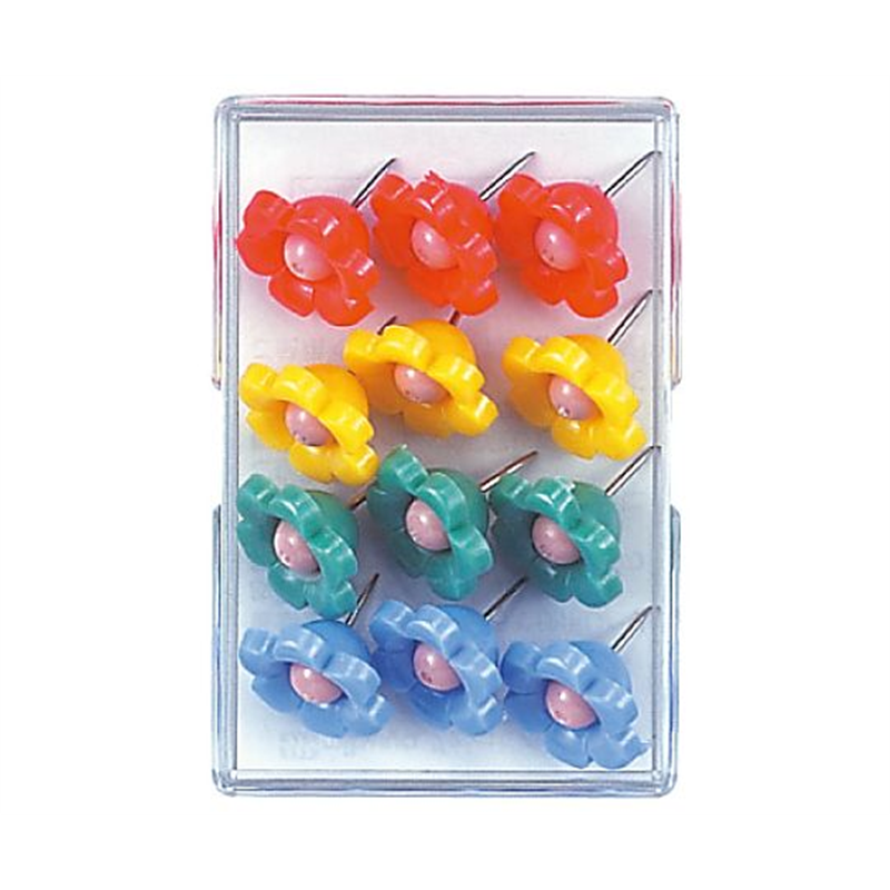 ミツヤ フラワーピン 色込 12本×20箱入 FP-150 1ケース（ご注文単位1ケース）【直送品】