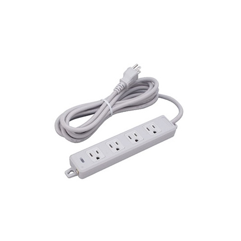 明工社 横形OA用接地タップ 4コ口 MR7704TJ3 1個(ご注文単位1個)【直送品】