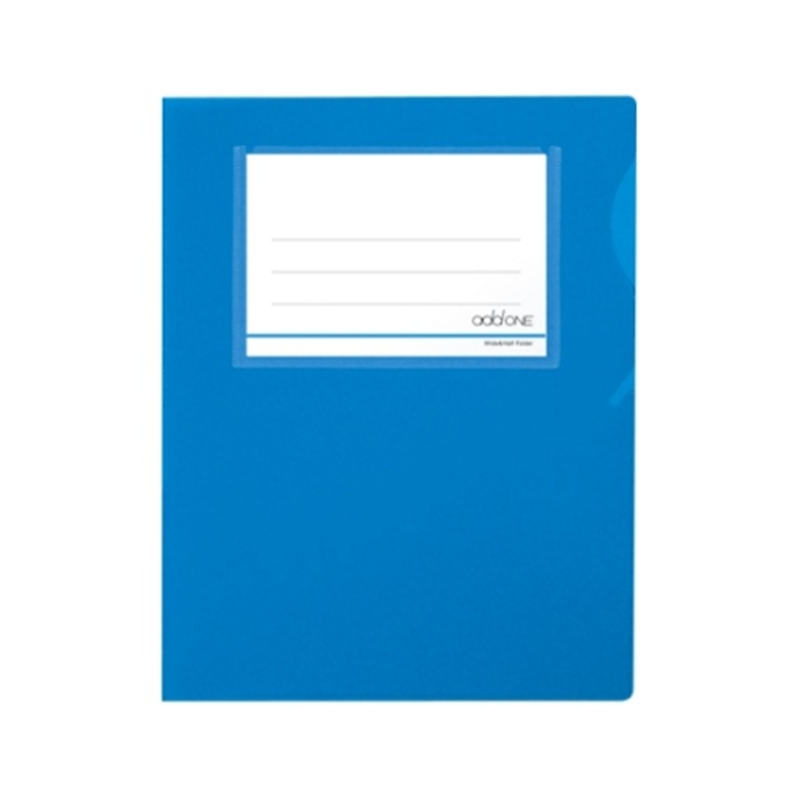 セキセイ アドワン ワイド&ハーフフォルダー 一件楽着(R)ブルー AD-2406-10 1冊(ご注文単位1冊)【直送品】