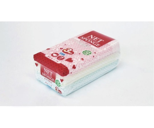 アズワン ネットスポンジ3P 1組(3個入) 20928 1組（ご注文単位1組）【直送品】