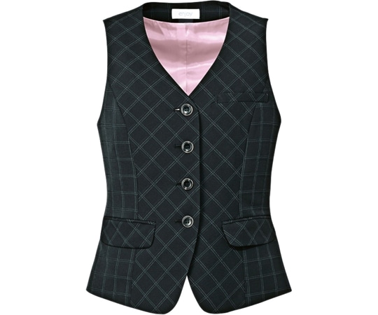 カーシーカシマ ENJOY ベスト AIR SWING SUITS 1STORY ブラック 7号 EAV649 1枚（ご注文単位1枚）【直送品】