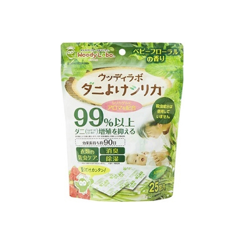 トキハ産業 ウッディラボ ダニよけシリカ 25包入 ベビーフローラル  1パック(ご注文単位1パック)【直送品】