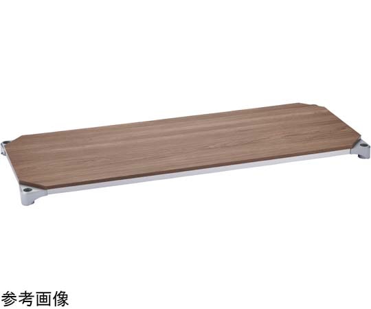 エレクター ベーシックシリーズウッドシェルフ W900×D450mm ウォールナットウッド シルバーフレーム 棚用 B1836MWS1 1枚（ご注文単位1枚）【直送品】