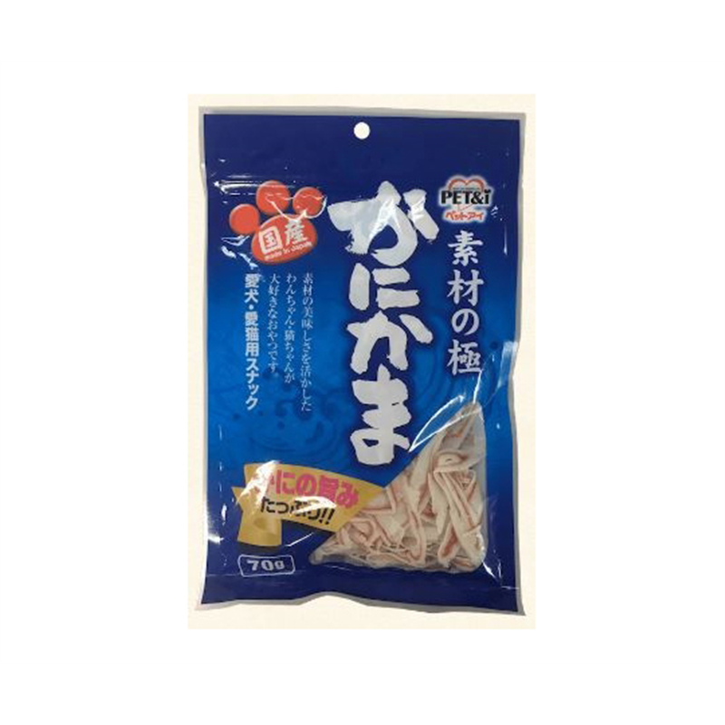 ペットアイ 素材の極 かにかま 70g  1個（ご注文単位1個）【直送品】
