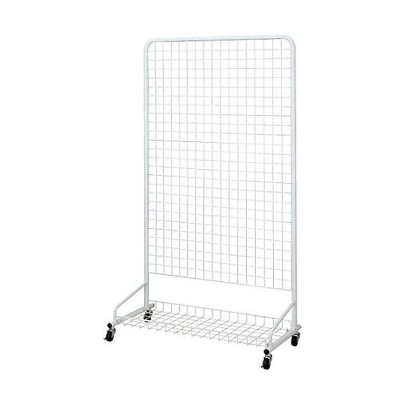 ワールドクラフト スキマ ネット什器 幅900 ホワイト NJ900WH 1台（ご注文単位1台）【直送品】