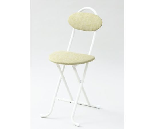 山善(YAMAZEN) 折りたたみチェア 背もたれ付き グリーン 6脚 YZX-35W(GR/IV)*6 1組(ご注文単位1組)【直送品】