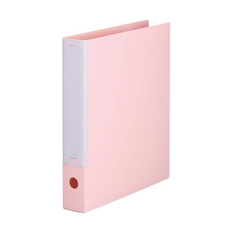 カウネット マニュアルリングF 背幅50mm A4縦 薄桃 4248-0082 1冊(ご注文単位1冊)【直送品】