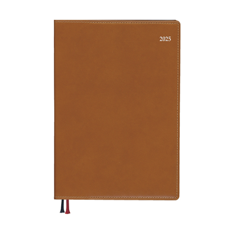 ダイゴー 2025 アポイント デスク A5 バーチカル ブラウン E8461(2025) 1冊(ご注文単位1冊)【直送品】