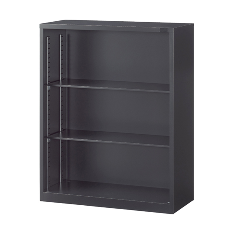 生興 A4判対応書庫ASK ブラック H1110mm 下置用 オープン W880 ASK-34K 1台(ご注文単位1台)【直送品】