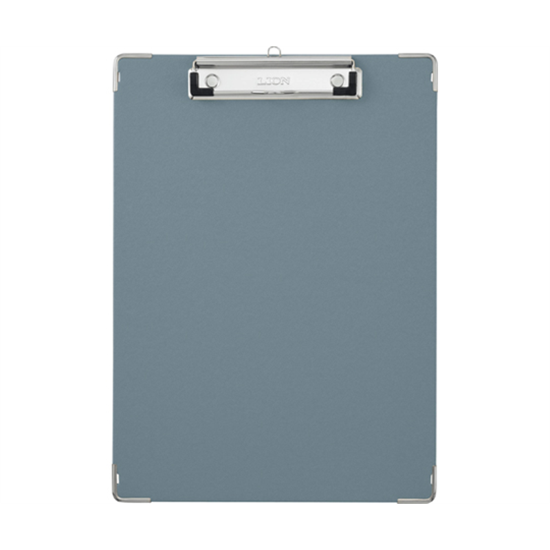 ライオン事務器 ボール用箋挟 灰 A4ECS-120 1冊(ご注文単位1冊)【直送品】