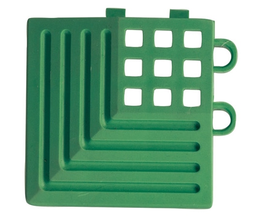 テラモト ジョイント制電マットⅡ 専用ふち グリーン角ふち MR-009-190-1 1枚 (ご注文単位1枚)【直送品】