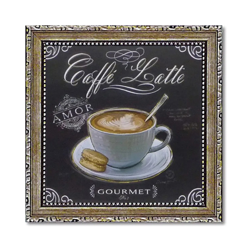ユーパワー ミニゲル アートフレーム チャド バレット｢コーヒー ハウス カフェラテ｣ CB-02012 1個（ご注文単位1個）【直送品】