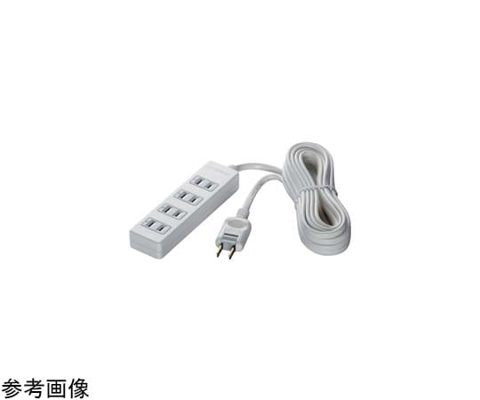 BUFFALO 2ピン式電源タップ 4個口タイプ 雷サージ防止付 2m ホワイト BSTAPSG2420WH 1台(ご注文単位1台)【直送品】