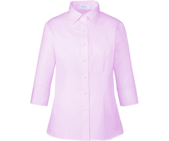 カーシーカシマ ENJOY シャツブラウス LIGHT SHADOW PIQUE ピンク 13号 ESB659 1枚(ご注文単位1枚)【直送品】