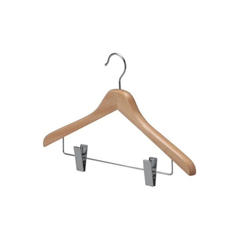 三和 木製ハンガー 木目天然色(ピンチ付)60本入 BS-12 1ケース（ご注文単位1ケース）【直送品】